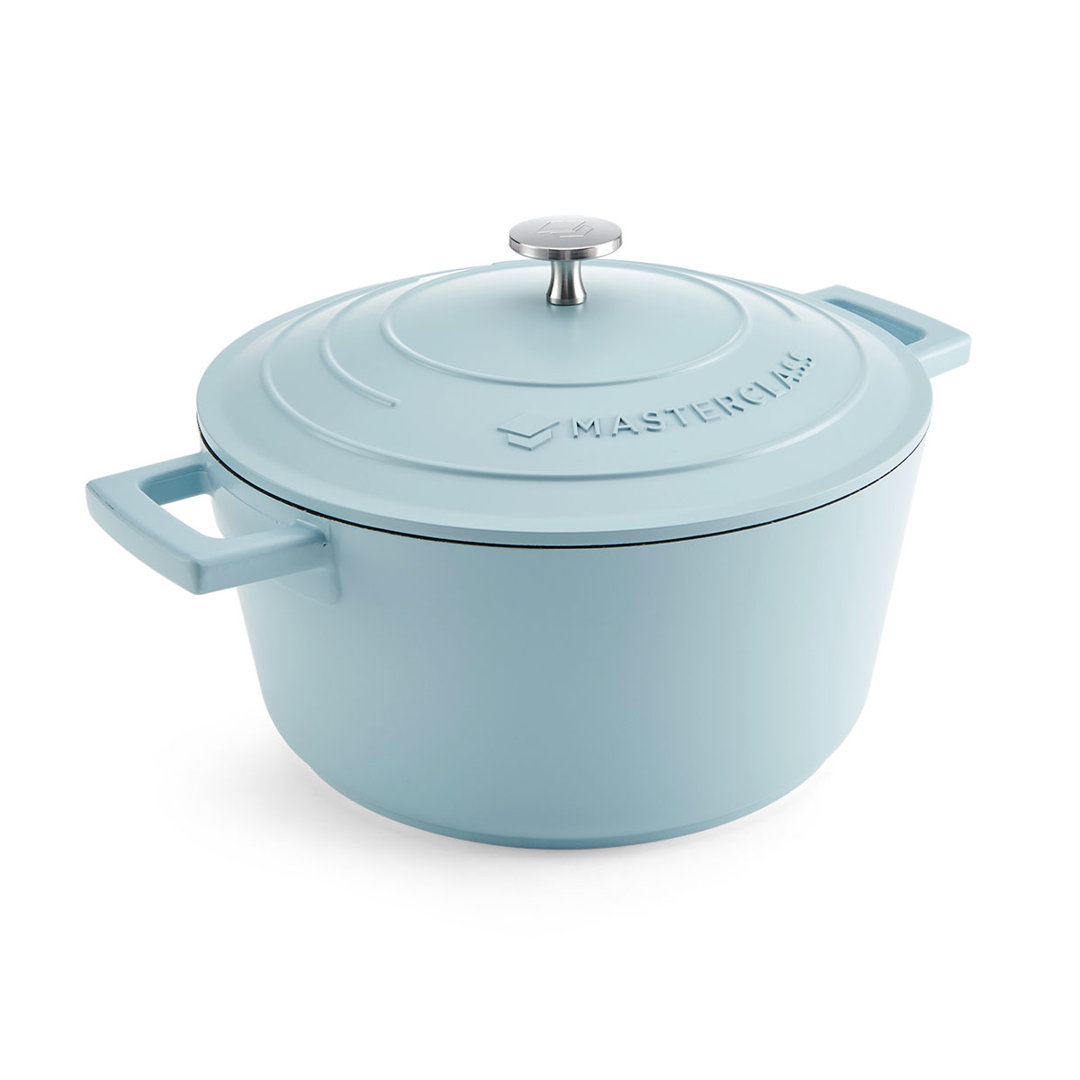 MasterClass Cast Aluminum Round Casserole Blue Sky 4L